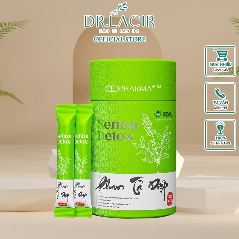 Phan Tả Diệp senna detox Dr.Lacir DR47 Thải độc ruột 30 gói/hộp