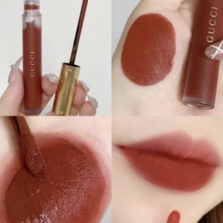 Son kem Gucci 505 Rouge Liquid Matte màu Janet Rust Đỏ Đất