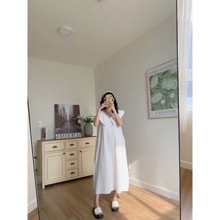 [CRUSHH STUDIO - ẢNH CHÍNH CHỦ] DU - Đầm trắng cổ thuỷ thủ