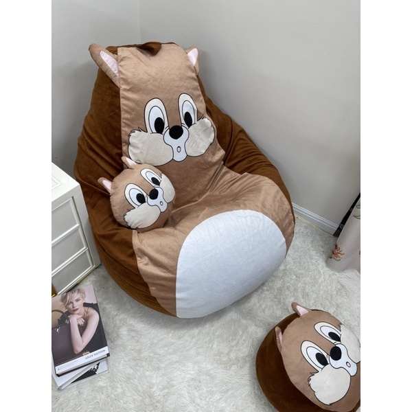 Ghế lười hạt xốp thư giãn, không lún xẹp kute đáng yêu - Kanta store