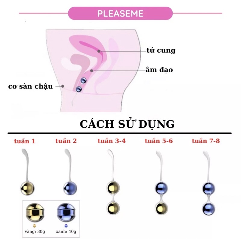 Tạ bóng tập kegel cho phụ nữ Nalone