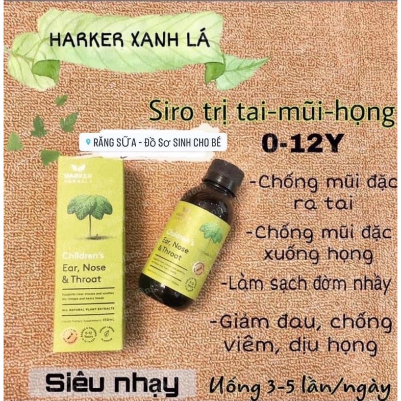Siro thảo dược Harker Herbals NewZealand các loại cho bé