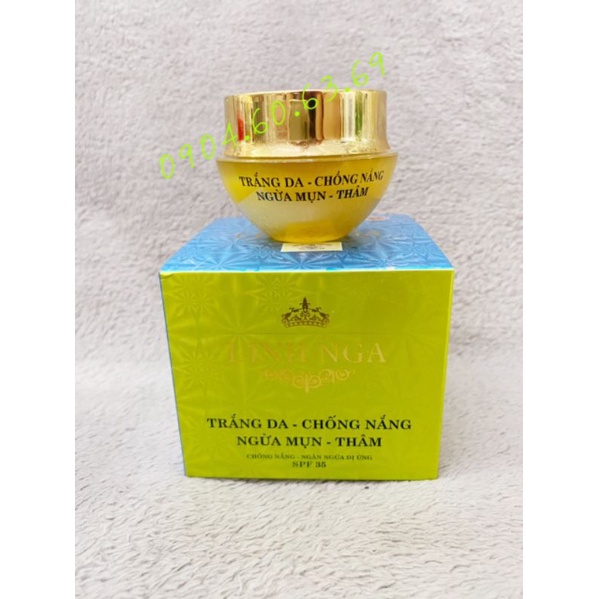 Kem LINH NGA NHUỴ HOA NGHỆ TÂY 30G Trắng Da-Chống Nắng-Ngừa Mụn-Thâm