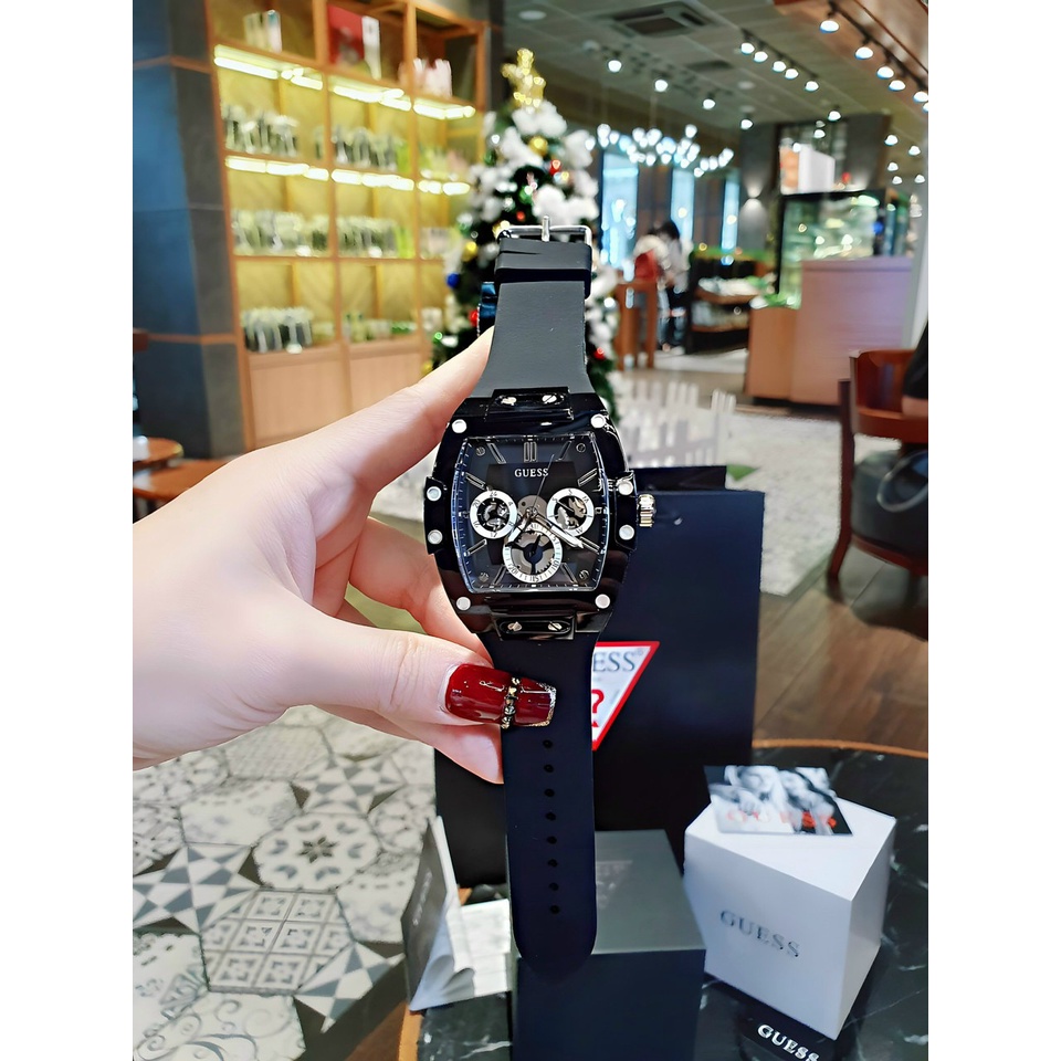 Đồng Hồ Nam Unisex Guess GW0203G3 , Dây Cao Su , Size 43mm