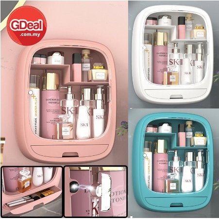 hộp đựng mỹ phẩm gắn tường, kệ mỹ phẩm treo tường giá tốt, kệ đựng mĩ phẩm phòng tắm Túi đựng trang điểm