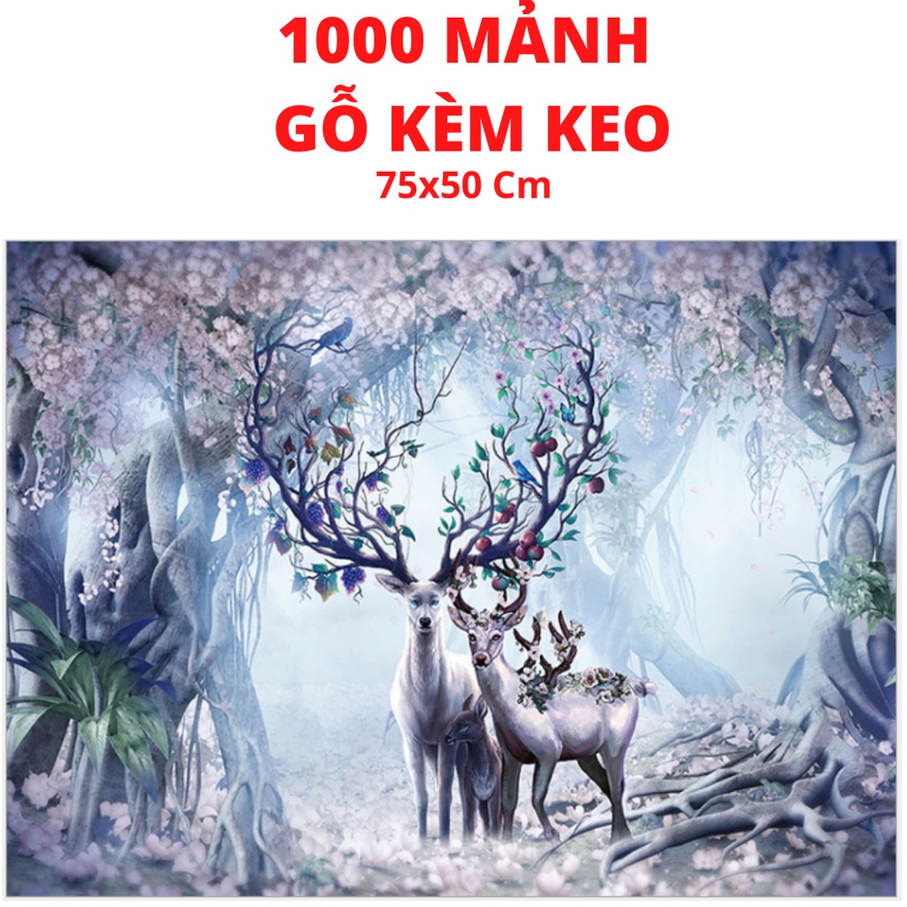 Tranh Ghép Hình 1000 Mảnh Thần Hưu, Bộ Xếp Hình 1000 Miếng, Jigsaw Puzzle 1000 Pcs Cho Người Lớn và Trẻ Em