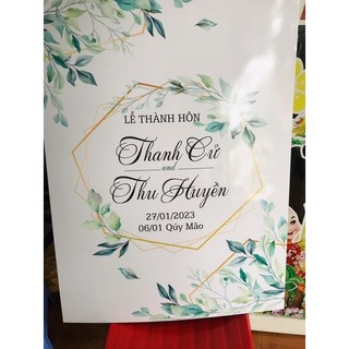 Bảng tên đám cưới (Theo Yêu Cầu) Mọi kích thước