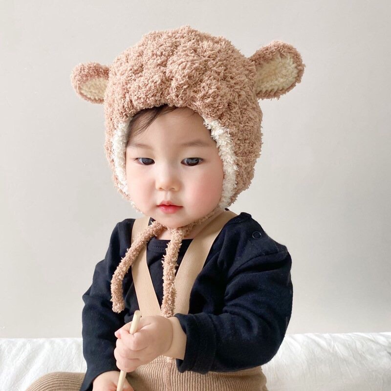 Mũ len lông cừu cho bé (từ 4t- 2 tuổi)