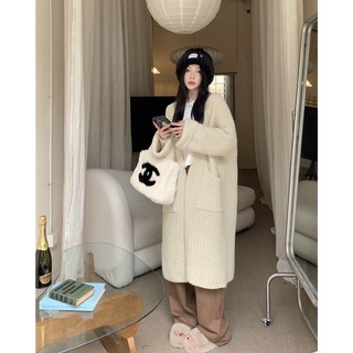 Áo cardigan len dáng dài