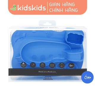 Khay ăn dặm silicon vui nhộn cho bé marcus & marcus, từ 6 tháng - lucas