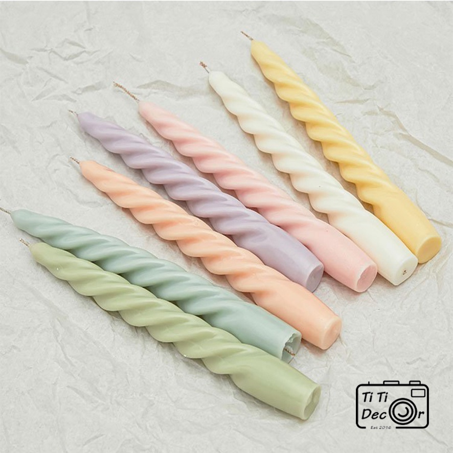 Nến Xoắn Mẫu 2 TiTi Decor Nến Thơm Trang Trí Tiệc Decor Nhà Cửa