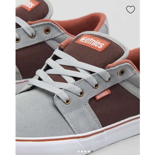 Giày Etines xuất khẩu màu xám viền nâu, phong cách trẻ trung