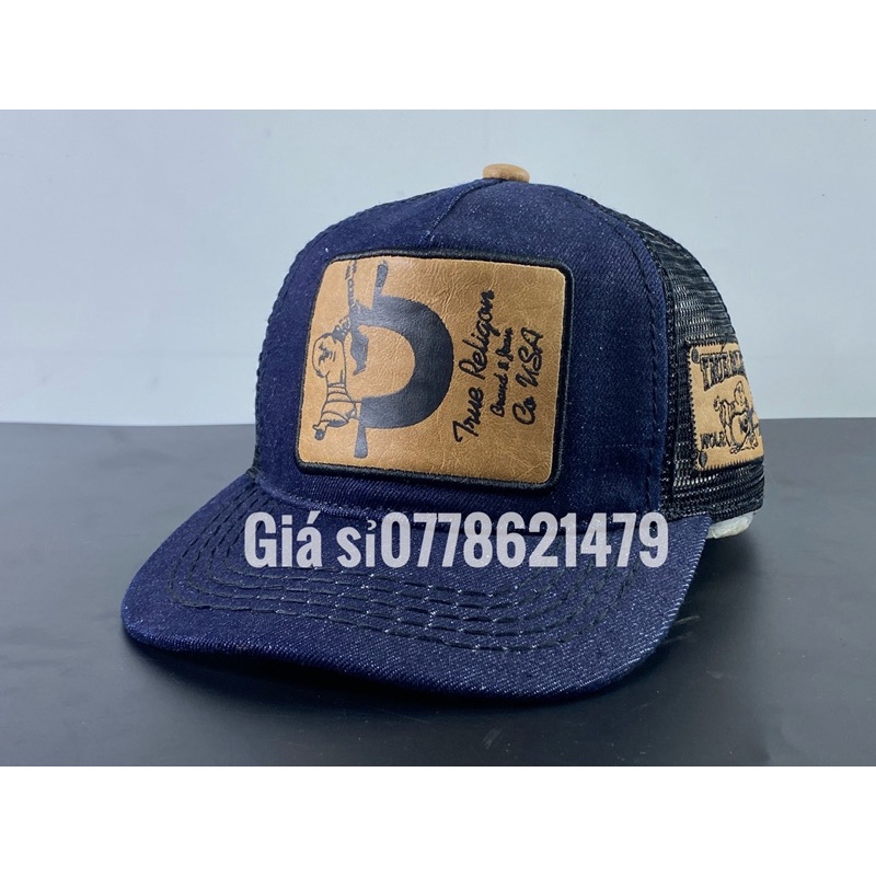 Nón kết địa mặt trăng / mũ lưỡi trai rin phối lưới hông ông địa phong cách thời trang nam