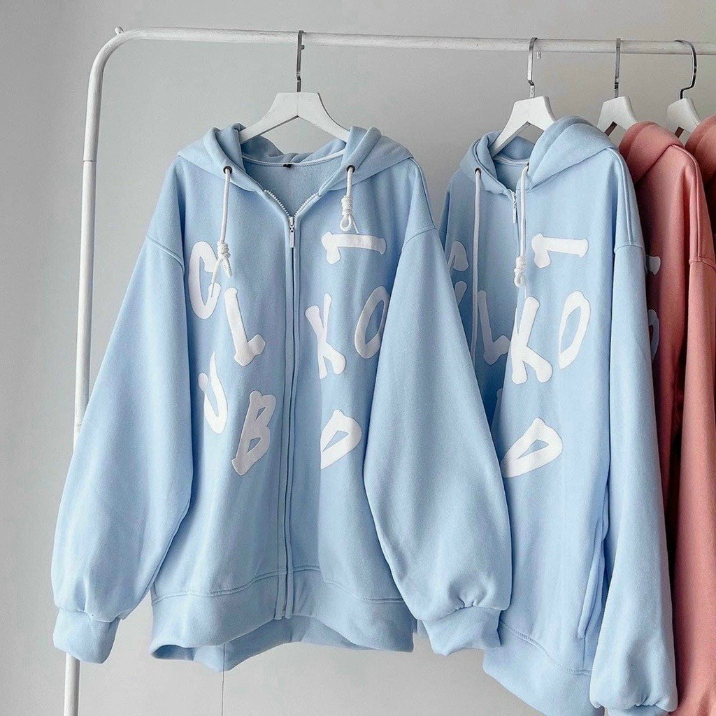 Áo Khoác HOODIE Zip Nam Nữ Form Rộng Vải Nỉ Bông CLUP LOKO Ulzzang Unisex - minh thu fashion