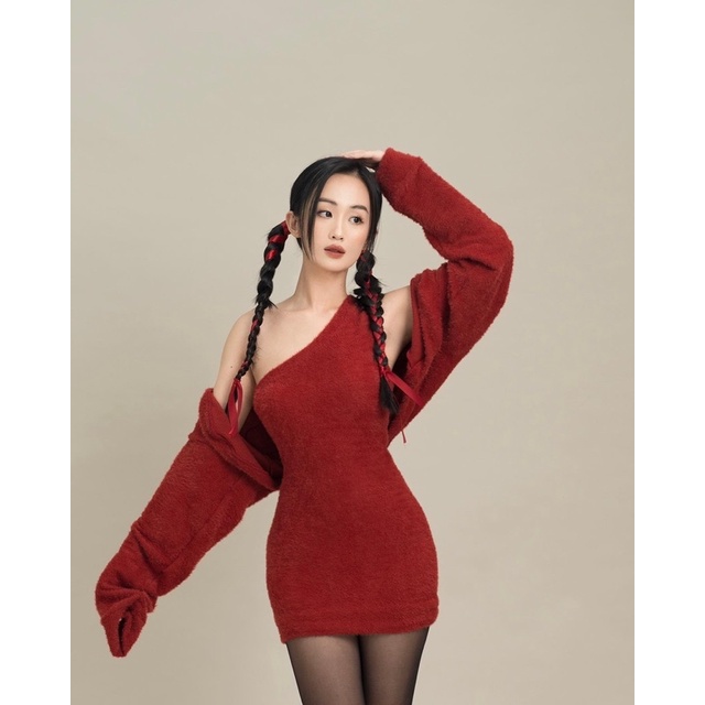 BABIE SET màu đỏ đô