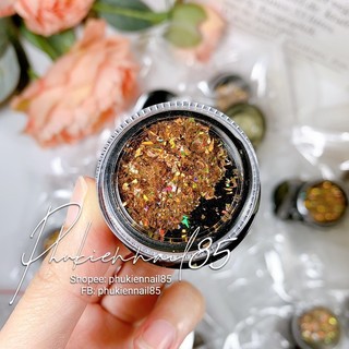 Nhũ dặm nail bắt sáng móng