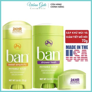 Lăn khử mùi BAN Invisible Solid Antiperspirant Deodorant - lăn nách Ban 73g