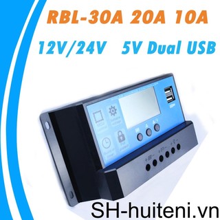 Bộ điều khiển sạc pin năng lượng mặt trời 12v / 24v màn hình led