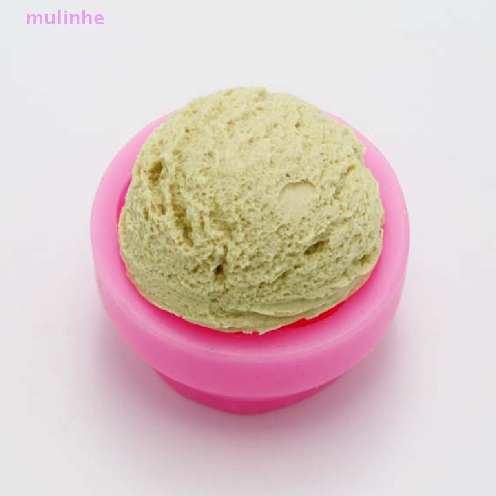 Khuôn Silicone Làm Kem Que Hình Quả Bóng DIY