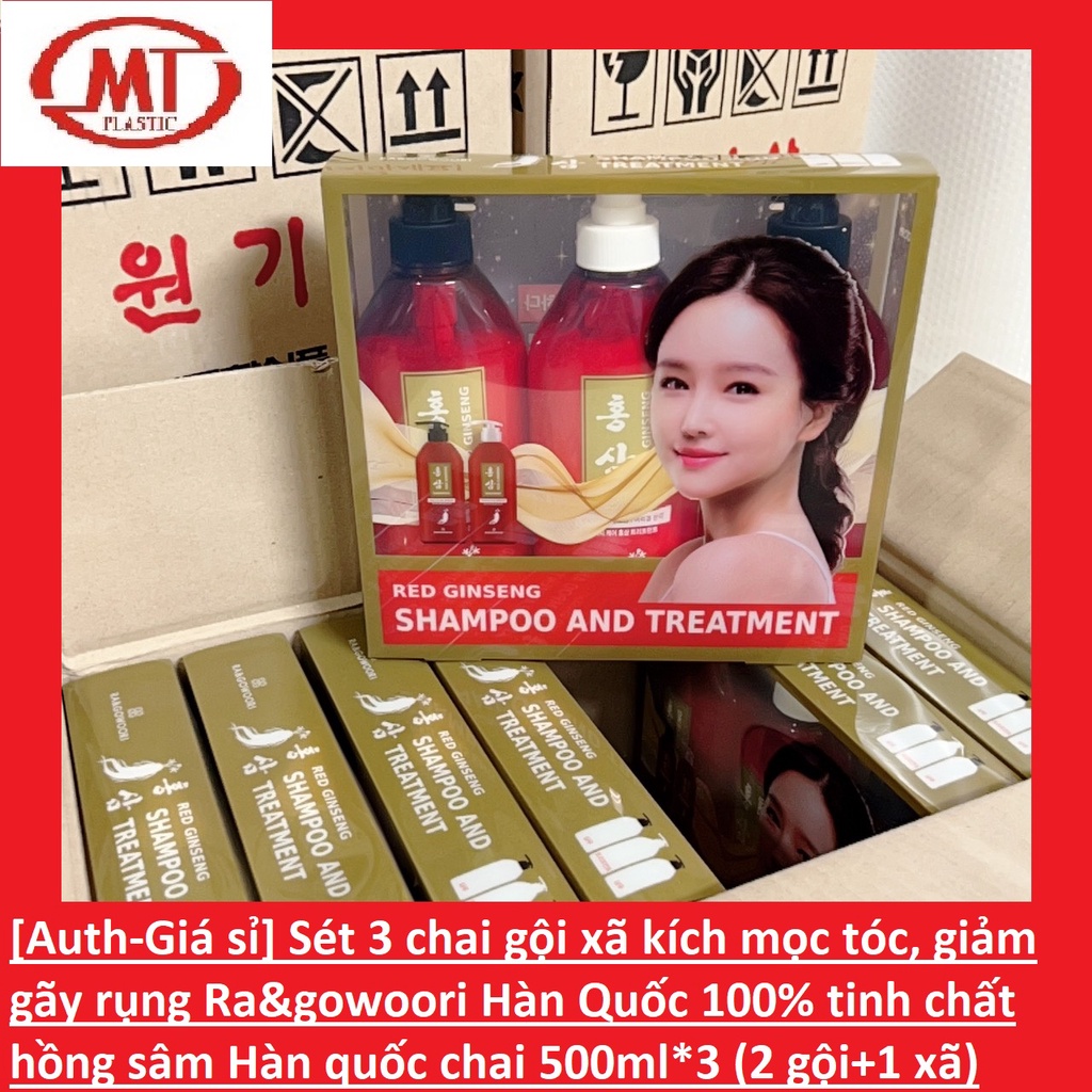 [auth-giá sỉ] Sét gội xã Ra&Gowoori chống rụng tóc, kích mọc tóc nuôi dưỡng tóc khỏe chai 500ml Hàn Quốc 100%