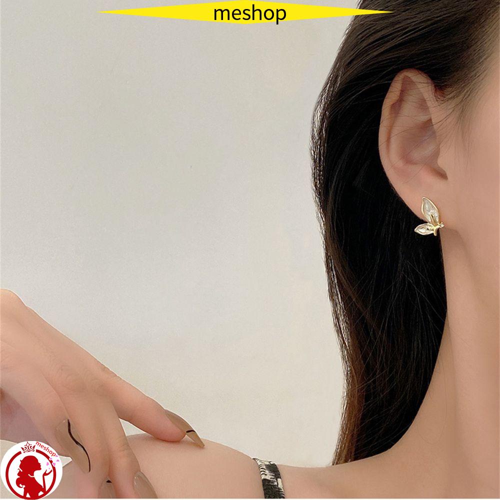 Bông Tai Hình Bướm Nhỏ Giọt Dầu Thời Trang Cho Nữ