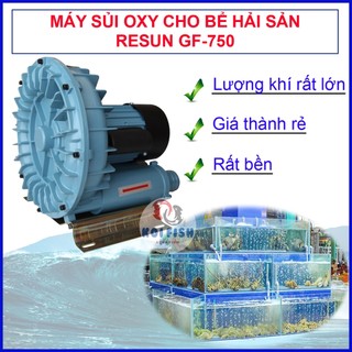 Máy sủi cánh quạt Resun GF-750C chuyên dụng cho bể hải sản )