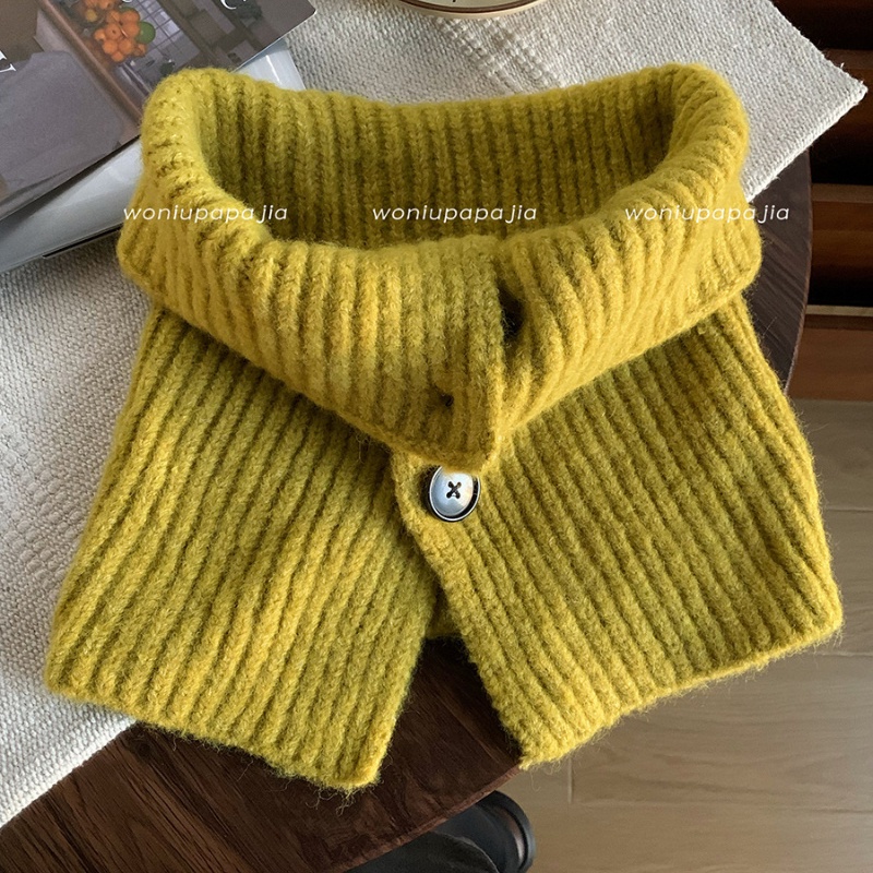 Khăn Choàng Cổ Cao Màu Trơn Thời Trang Thu Đông Hàn Quốc Mới Cho Nữ