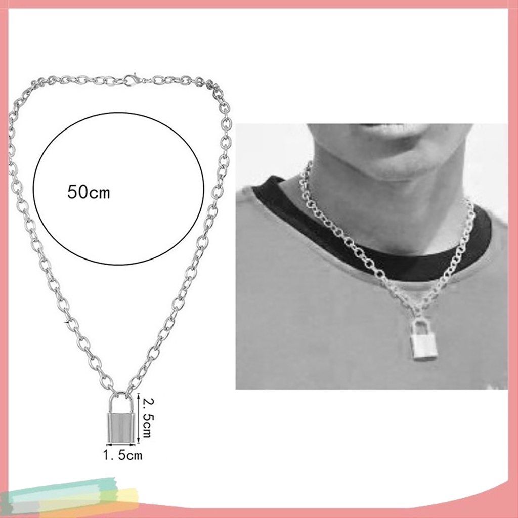 Vòng cổ bằng hợp kim trang trí ổ khóa độc đáo cá tính