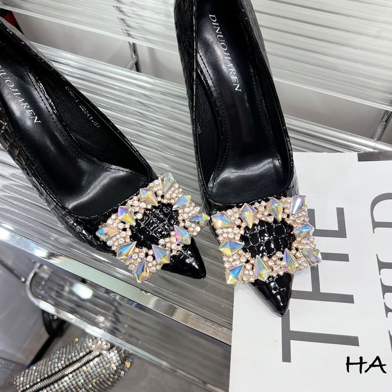 Giày cao gót 9f Khoá vuông Super Sz 34-38 Fullbox