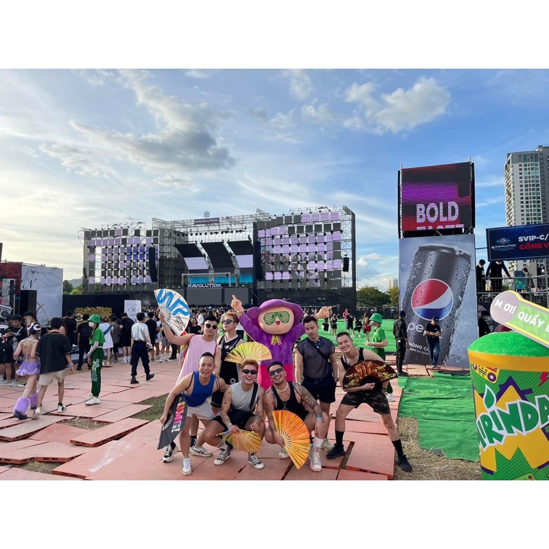 Quạt xếp cầm tay  màu hologram |Phụ kiện Rave -  Phụ kiện EDM - Music festival - Lễ hội âm nhạc