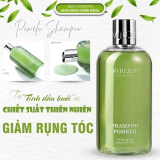 Dầu gội bưởi ngăn rụng tóc, kích mọc tóc Vijully, giữ nếp tóc suôn mượt bồng bềnh, giúp tóc chắc khỏe, kiềm dầu da đầu