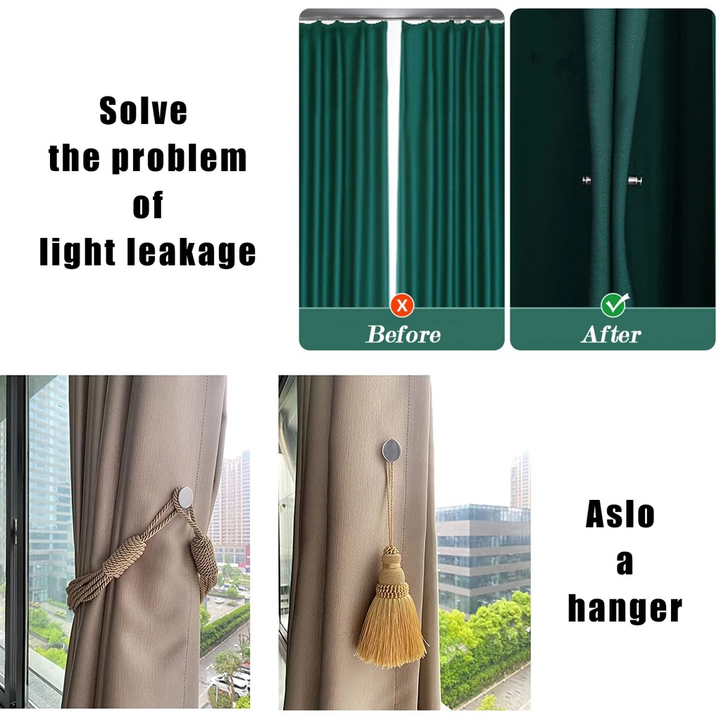 1 Cặp Nút Khóa Kim Loại Dùng Cố Định Rèm Cửa / Quần Jean / Túi Xách Có Thể Tháo Rời DIY