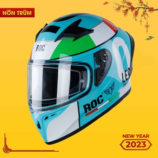 Nón bảo hiểm fullface ROC R1 tem LEOPARD