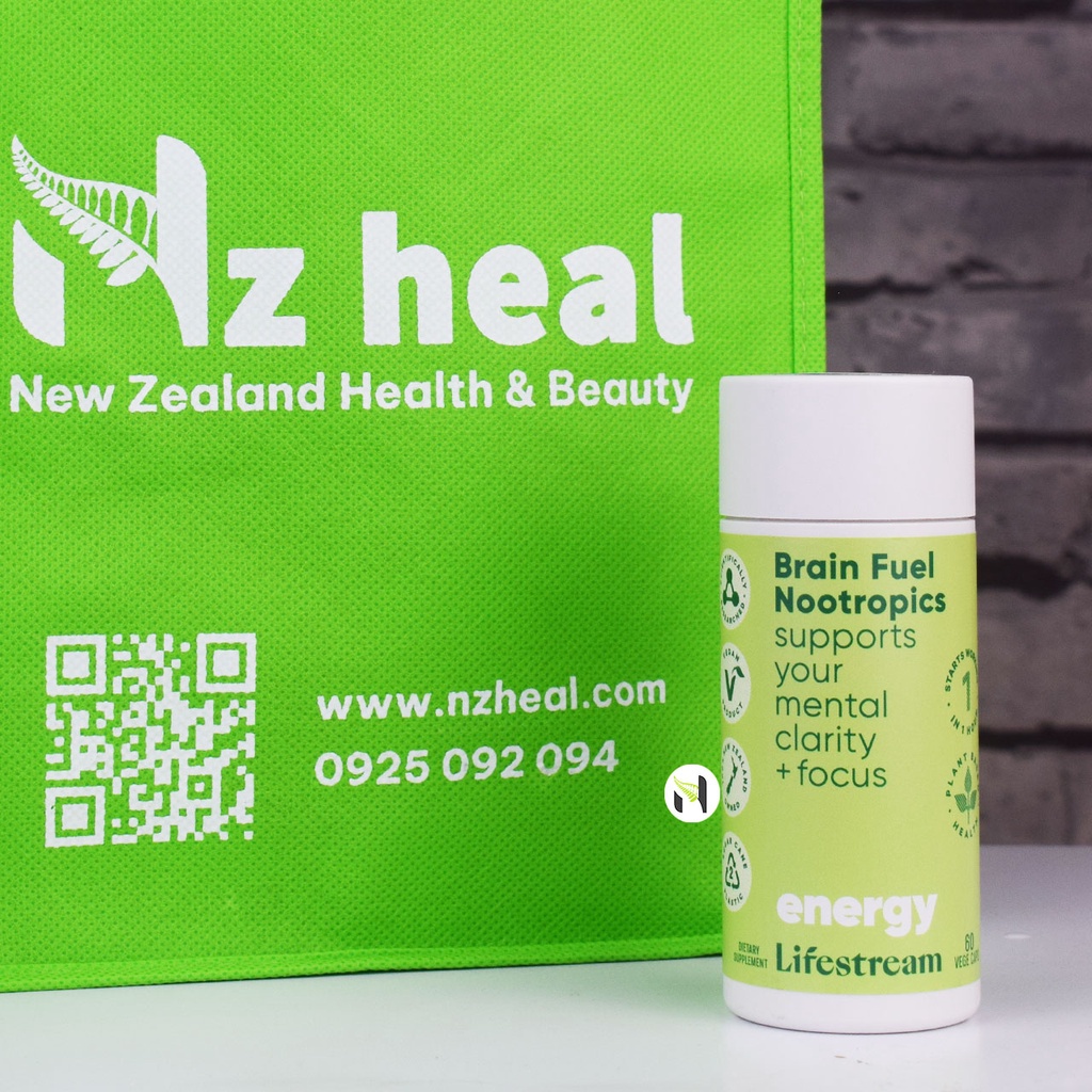 [Hỏa tốc] Bộ đôi bổ não, tăng tập trung Lifestream Brain Fuel Nootropics và Ginkgo Biloba NZPureHealth