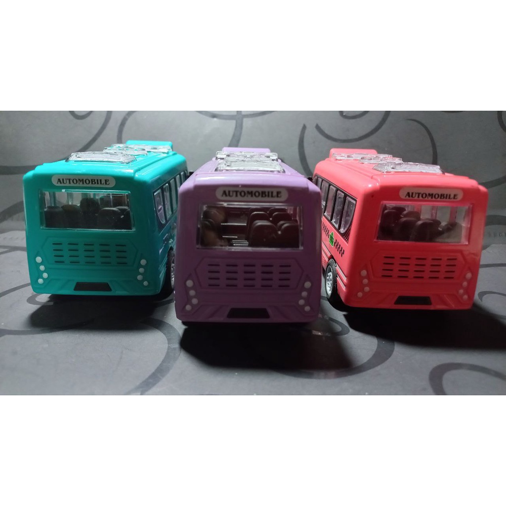 Đồ Chơi Vận Động Giáo Dục, Mô Hình Xe Khách Có Thể Mở Cửa Size 12cm 02178