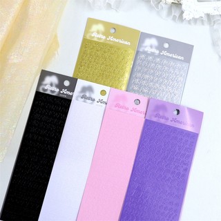 Sticker chữ diy top loader trang trí, decor dán sổ, ghi chú cute