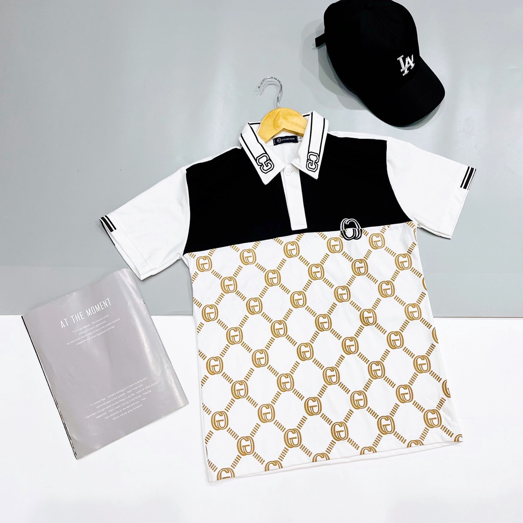 ❤ Áo Thun Nam Ngắn Tay Có Cổ Bẻ Polo Thêu LoGo
