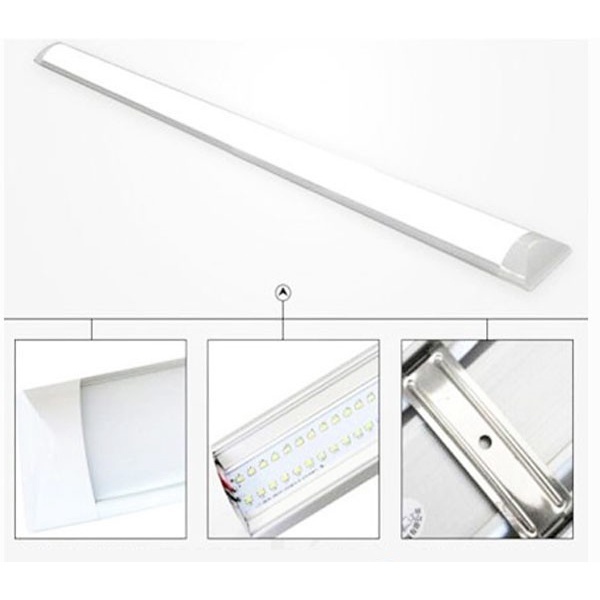 Bóng đèn led bán nguyệt 1m2 đầu vuông 60w ánh sáng trắng