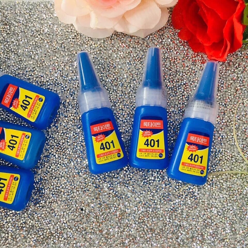 Keo 401 chính hãng , keo gắn móng giả siêu chắc 20g có bảo hành
