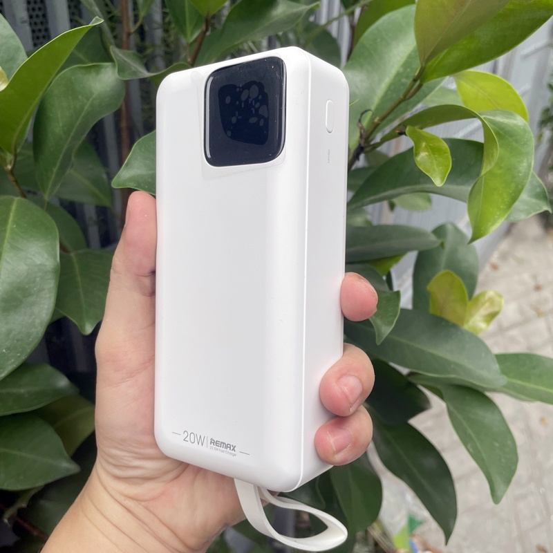 Pin dự phòng sạc nhanh Remax RPP-550 Suji Series 30000mAh tích hợp cáp và đèn pin - hỗ trợ QC 22.5W và PD 20W (nhiều màu