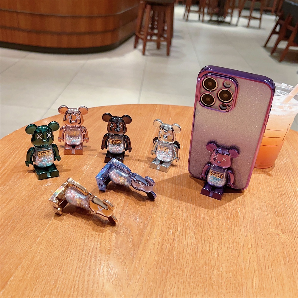 Ốp Điện Thoại Có Giá Đỡ Hình Gấu Cho iPhone 14 13 12 Pro Max 11 14 Pro XS Max X XR 7 8 Plus