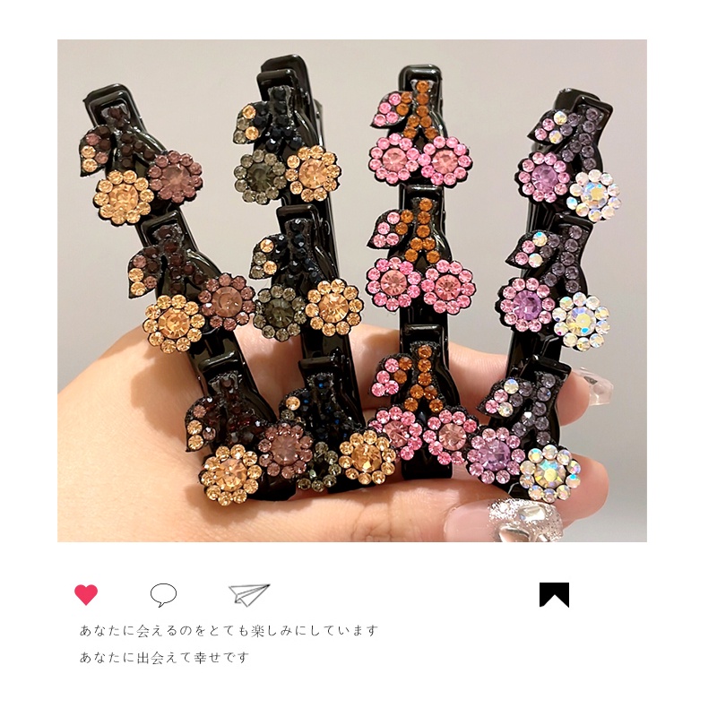 Kẹp Tóc Hình Quả Cherry Đính Đá Thời Trang Cho Nữ