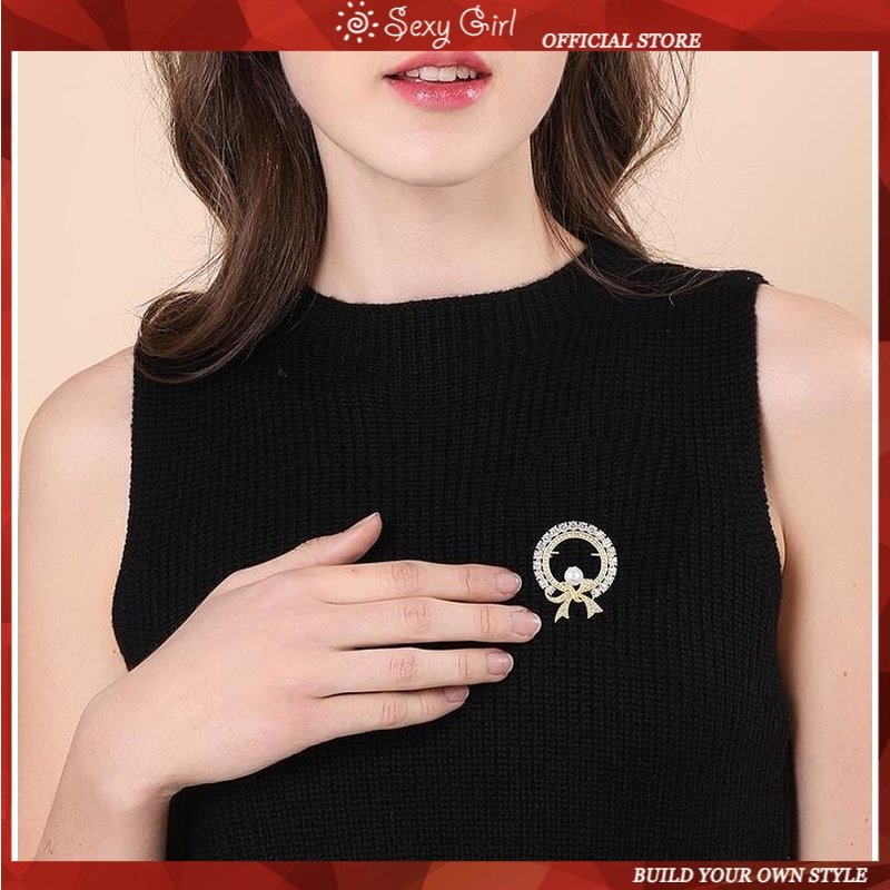 Ghim Cài Áo Hình Nơ Phong Cách Hàn Quốc Thời Trang Cho Nữ