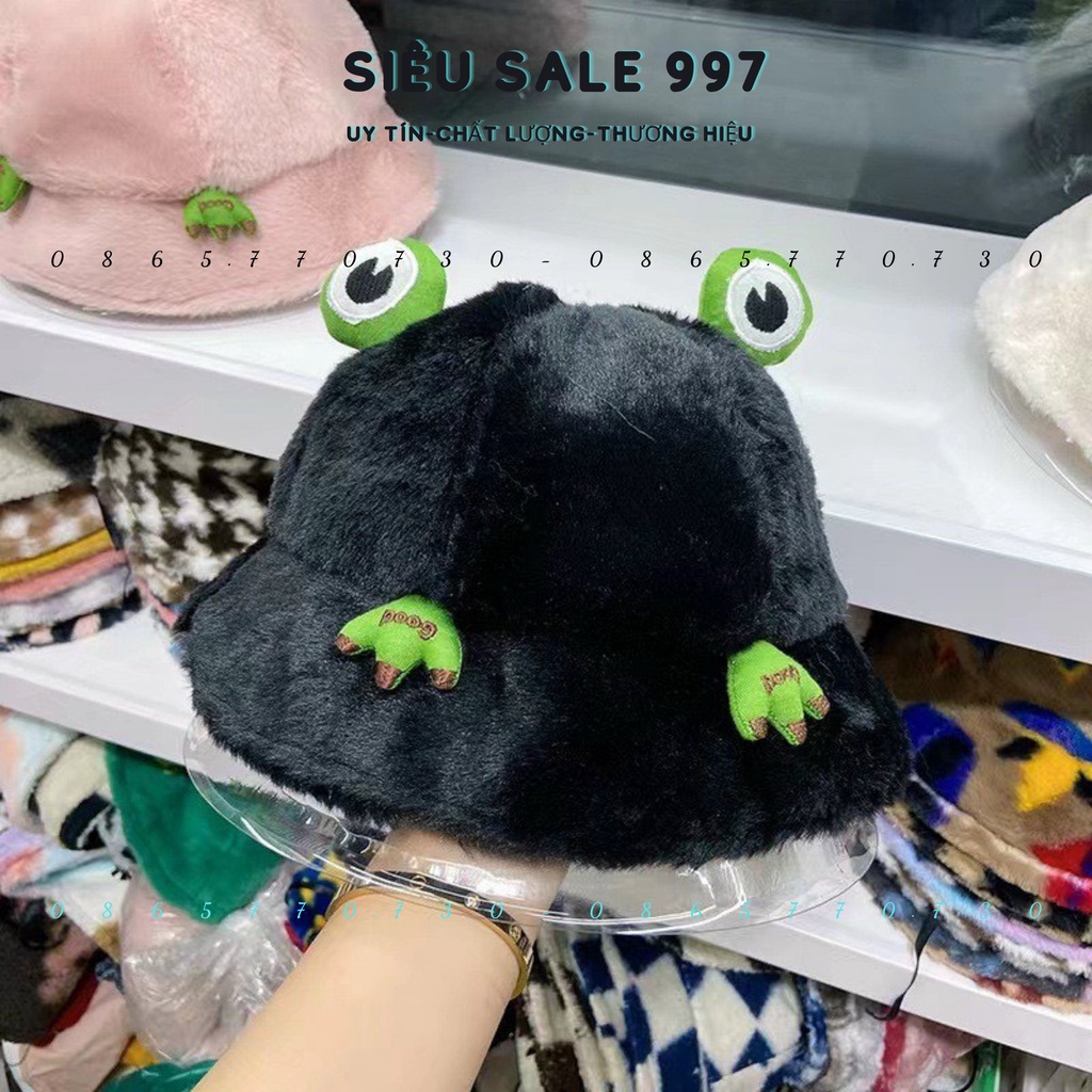 MŨ VÀNH QC ẾCH LÔNG THỎ CAO CẤP DÀY MỊN FORM CHUẨN ĐẸP