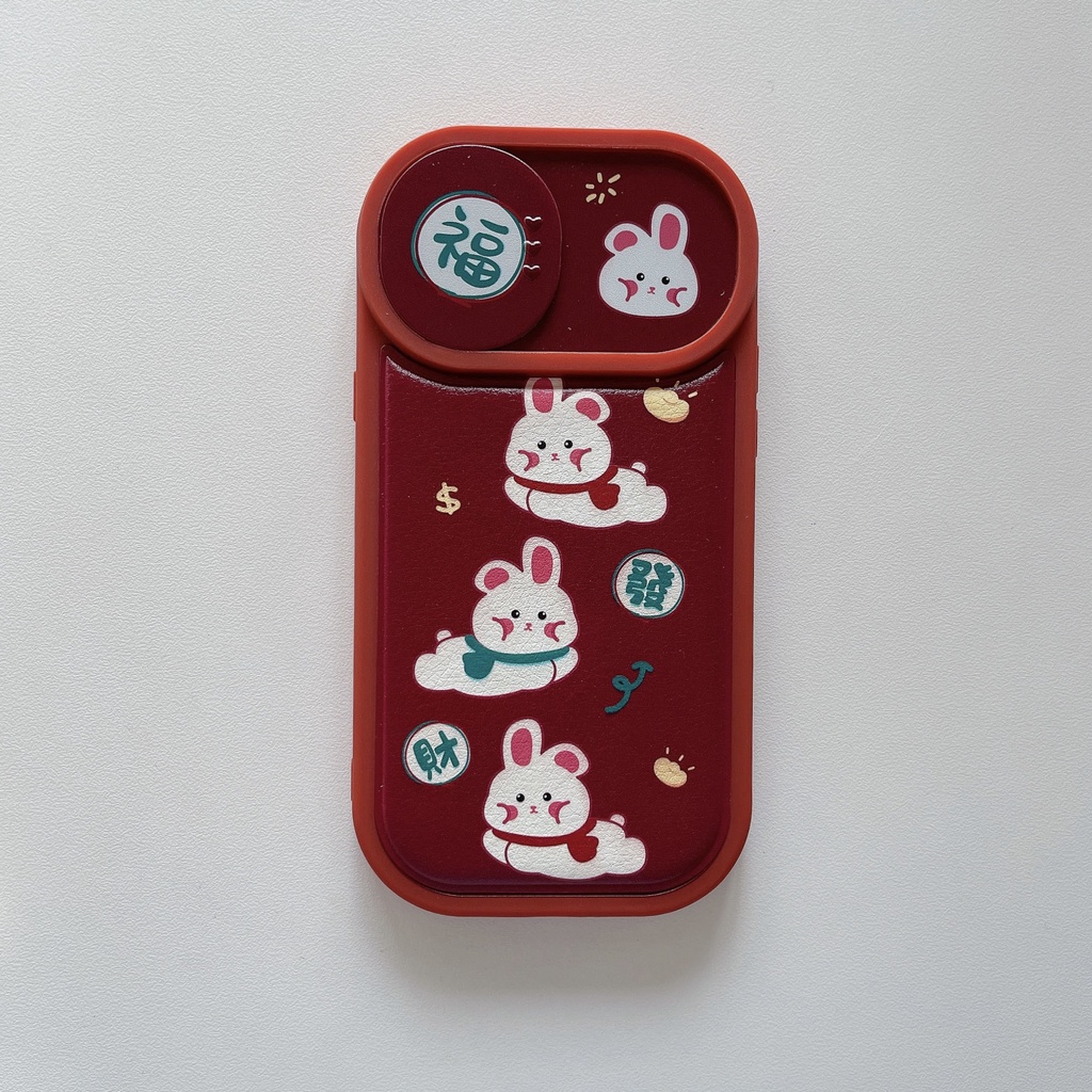 Ốp Điện Thoại Mềm Chống Rơi In Hình Thỏ Và Chữ Hoạt Hình Cho Iphone 14Pro MAX 14Pro 11 12 13 Pro MAX XS MAX XR