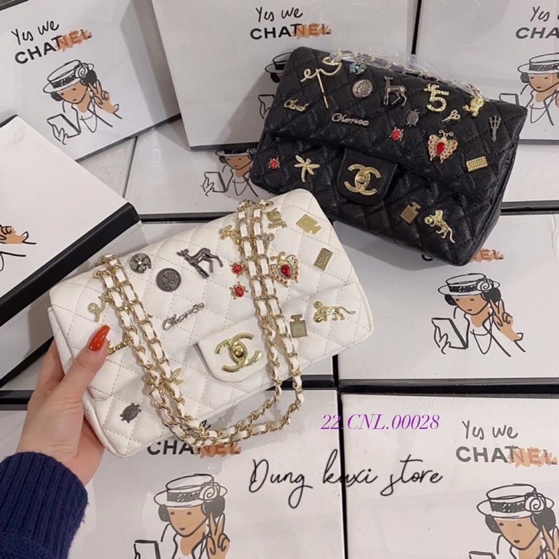 Túi đeo vai SZ26 đính CHARM đẹp. -  Mã sp 22.CNL.00028