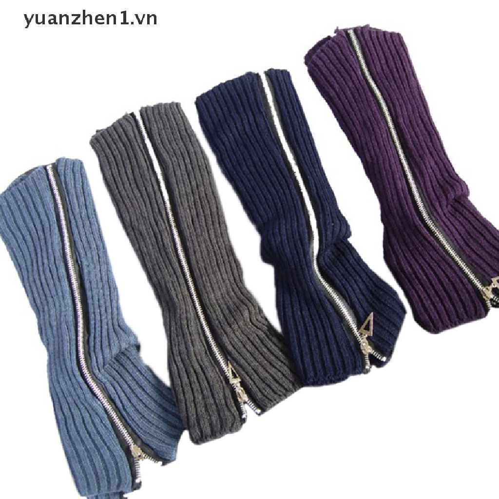 1 Cặp Vớ Ống Chân Dệt Kim Giữ Ấm Mềm Mại Cho Nữ