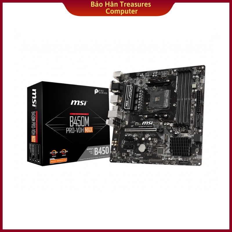 Bo Mạch Chủ Mainboard MSI B450M PRO-VDH MAX - Hàng Chính Hãng