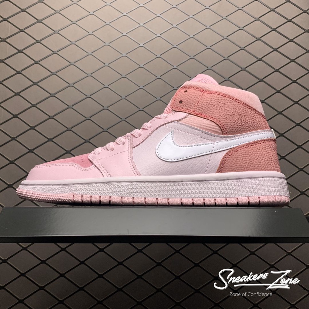 Giày thể thao Sneakers AIR JORDAN 1 Mid Digital Pink màu hồng