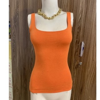 Áo thun màu cam cotton mỏng size S-M